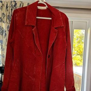 Testimony los angeles red coat size xl